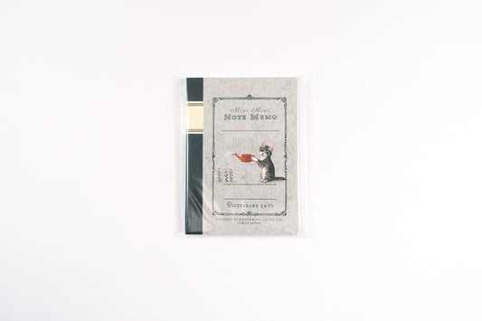 Pottering Cat Memo Pad - Mini Watering