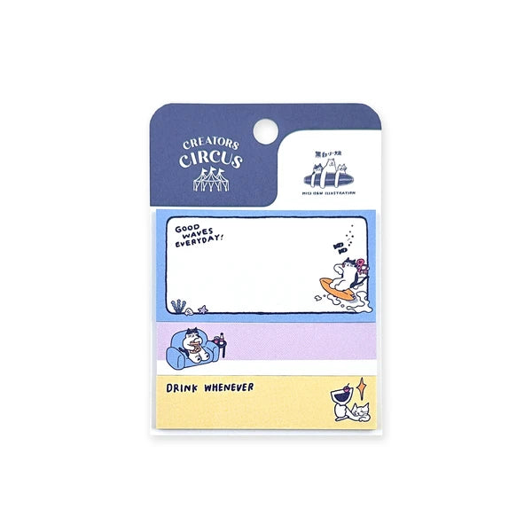 Frontier - Creators Circus Sticky Notes - Miss Black and White