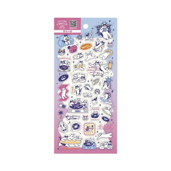 Frontier - Creators Circus Sticker Sheet - Miss Black and White