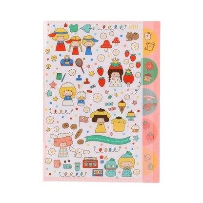 Sanrio x Mizutama - A4 Clear File - Mix Retro Girl