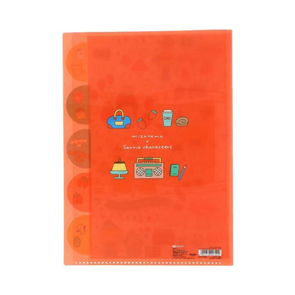 Sanrio x Mizutama - A4 Clear File - Mix Retro Girl