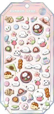 Q-LIA - Bonbon Drop 3D Stickers - Frozen Series - Mochi