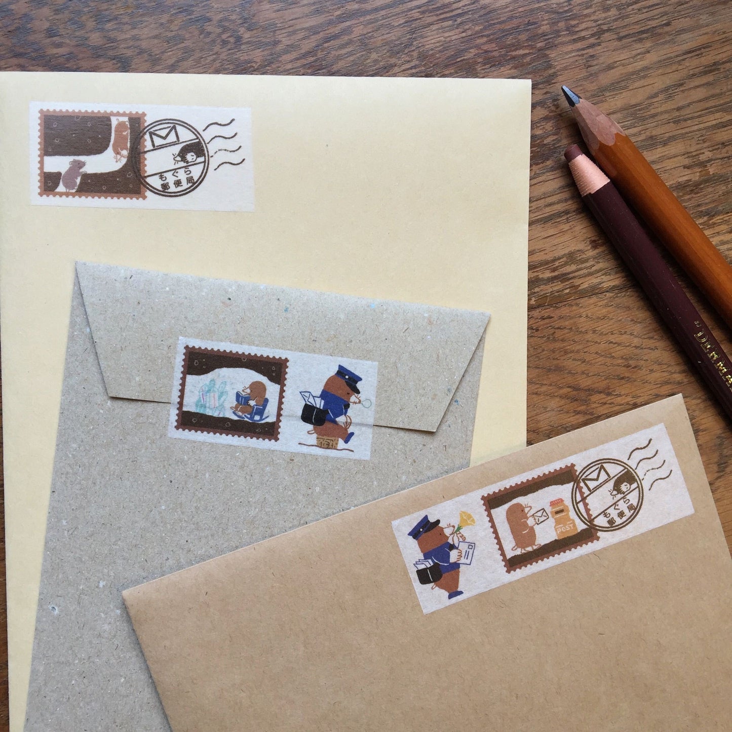 Kyupodo - Mogura Master Washi Tape - Mogura Post Office