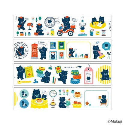 Komamono Creative x Mokuji - Clear Sticker Roll - Bear