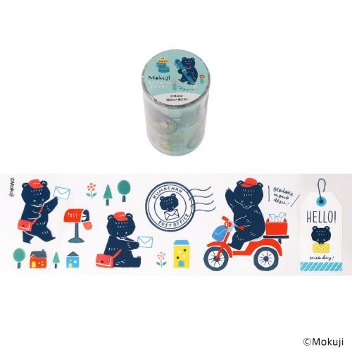 Komamono Creative x Mokuji - Clear Sticker Roll - Bear
