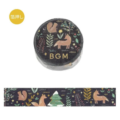 BGM Foil Washi Tape - Nordic Forest Series - Moonlit Forest