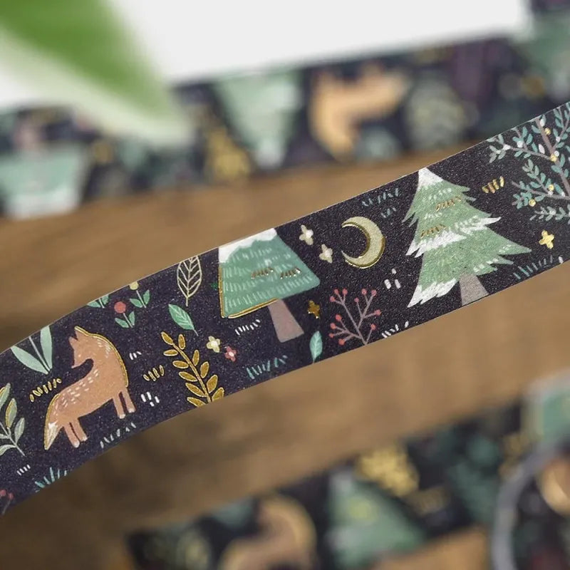 BGM Foil Washi Tape - Nordic Forest Series - Moonlit Forest