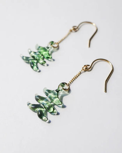 HARIO Lampwork Factory x Iida Umbrella Store - Glass Earrings - Mori