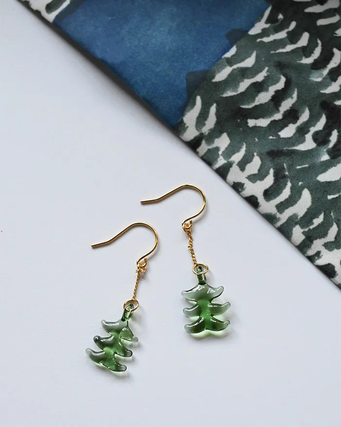 HARIO Lampwork Factory x Iida Umbrella Store - Glass Earrings - Mori