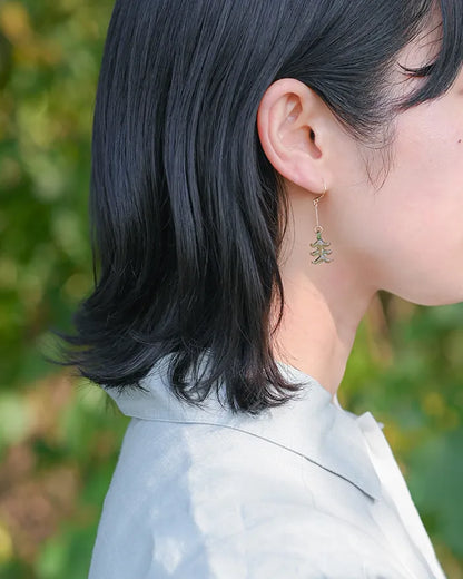 HARIO Lampwork Factory x Iida Umbrella Store - Glass Earrings - Mori