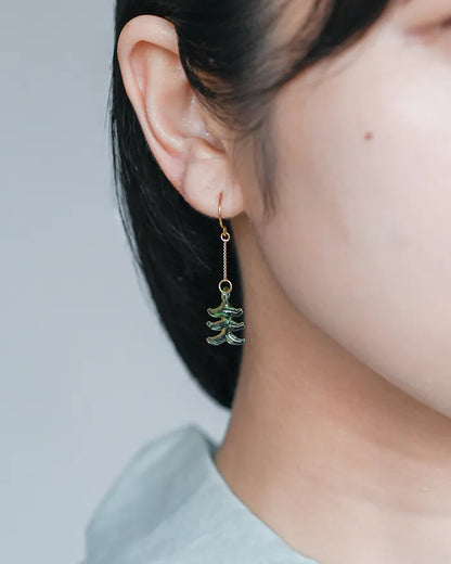 HARIO Lampwork Factory x Iida Umbrella Store - Glass Earrings - Mori