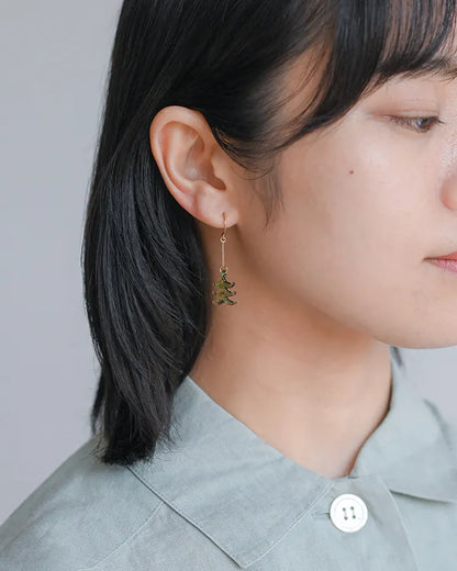 HARIO Lampwork Factory x Iida Umbrella Store - Glass Earrings - Mori