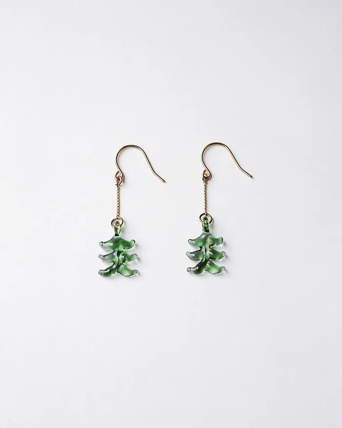 HARIO Lampwork Factory x Iida Umbrella Store - Glass Earrings - Mori