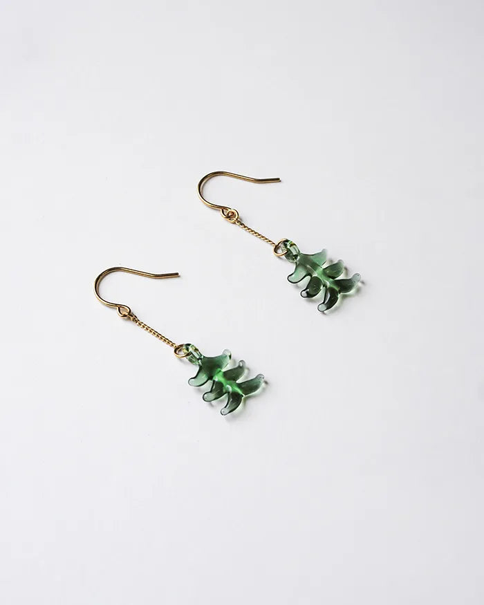 HARIO Lampwork Factory x Iida Umbrella Store - Glass Earrings - Mori