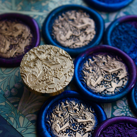 Myrtilles Atelier x William Morris - Wax Seal Stamp - Morris Dragon