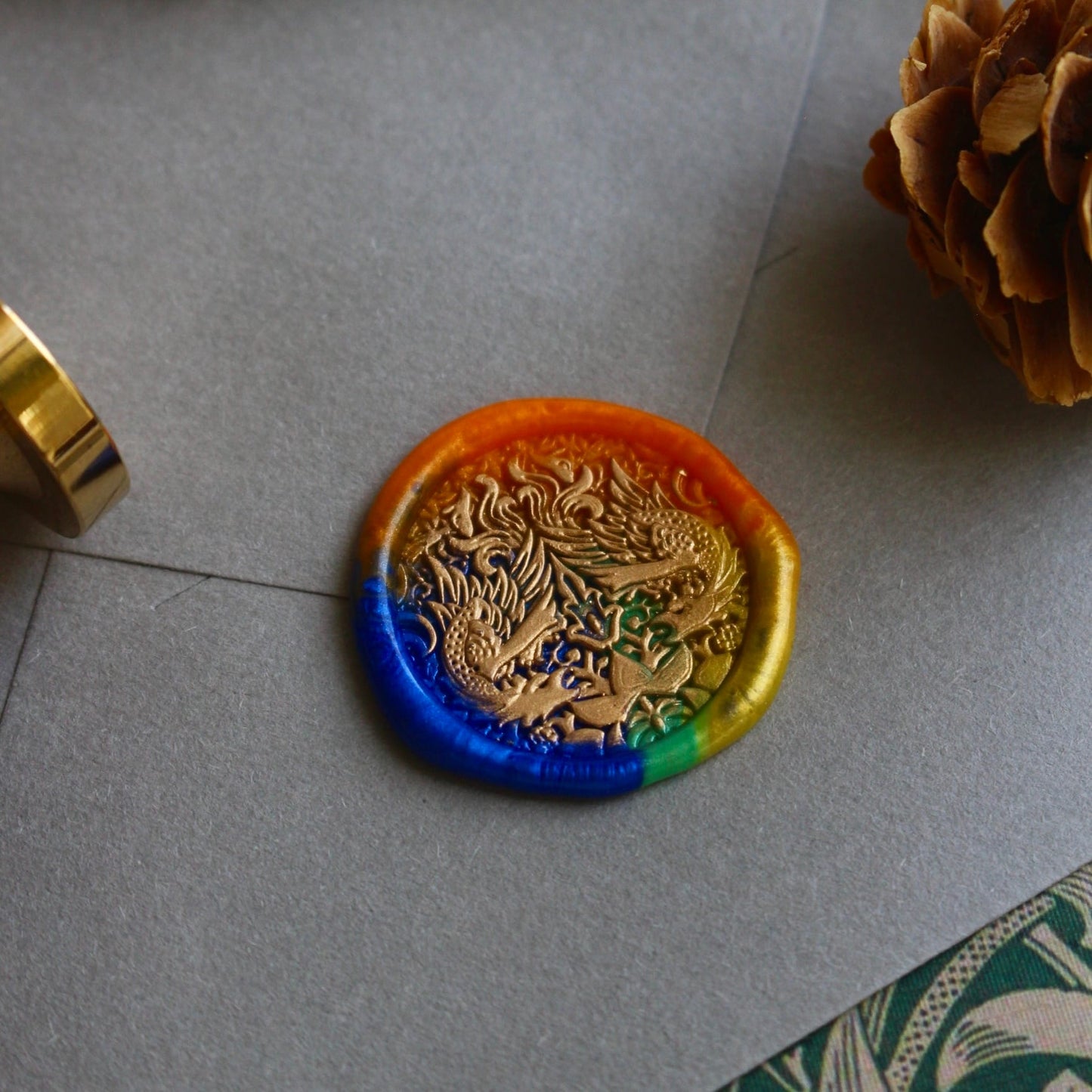 Myrtilles Atelier x William Morris - Wax Seal Stamp - Morris Dragon