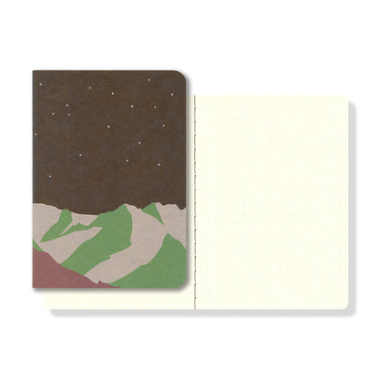 Ro-Biki Notebook - Shape Series - Mountain Night