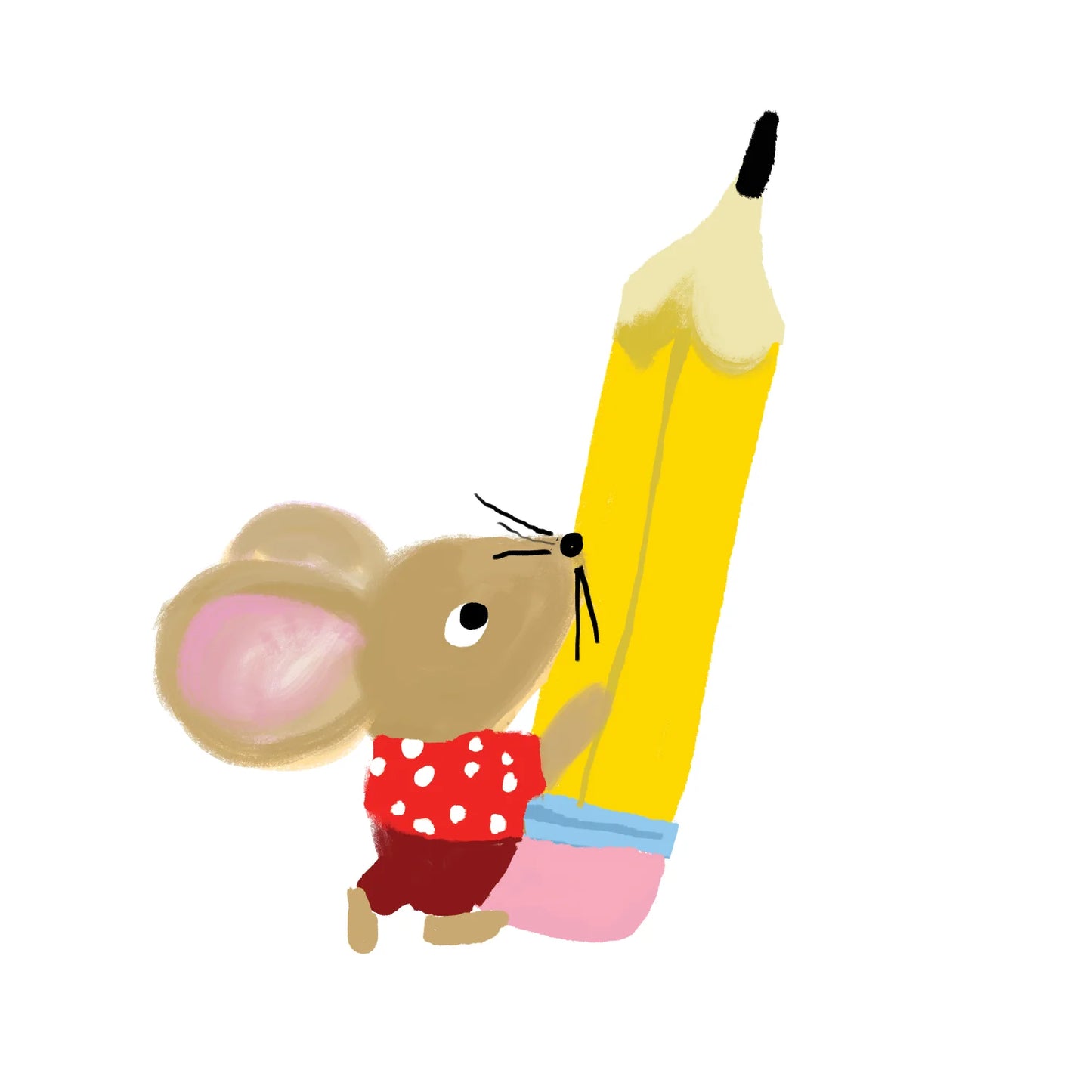 Stationery Store Day - Vinyl Sticker - Mouse and Pencil