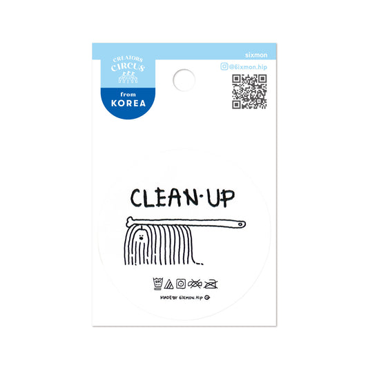 Frontier - Creators Circus Sticker - Sixmon - My Hobby Is Cleaning