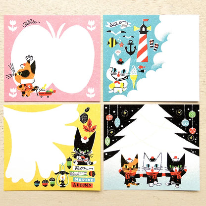 Cozyca x Kuroneko Design - Block Memo Pad - My Little Teo