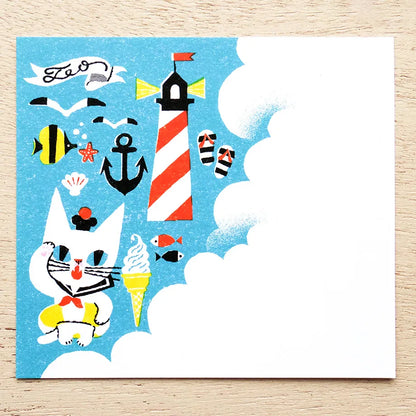 Cozyca x Kuroneko Design - Block Memo Pad - My Little Teo