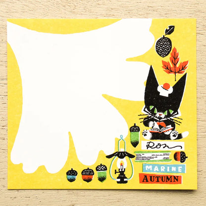 Cozyca x Kuroneko Design - Block Memo Pad - My Little Teo