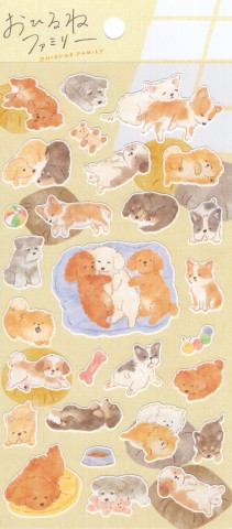Mind Wave Sticker Sheet - Nap Family - Inukai's House