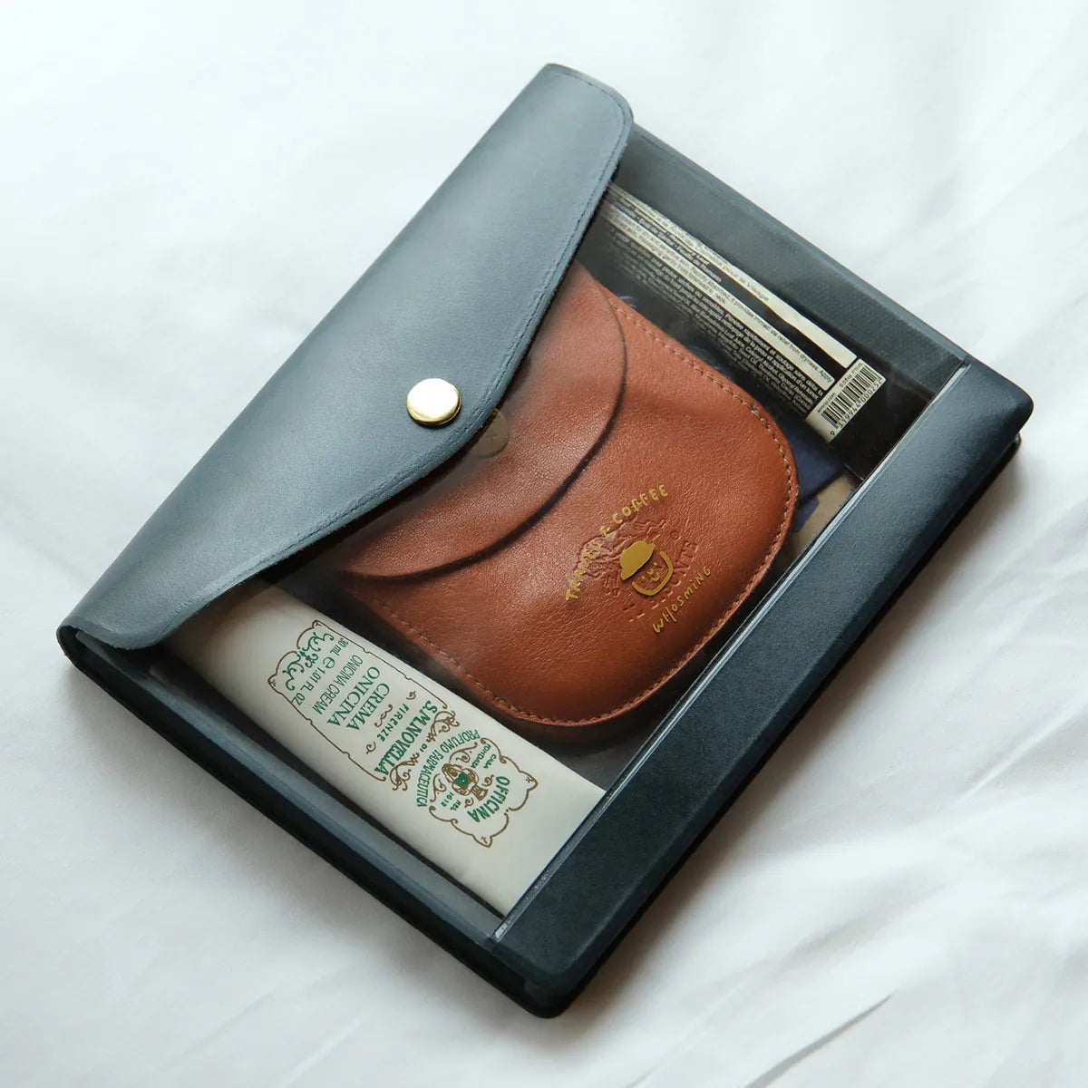 WHOSMiNG Multi-Purpose Pouch - Travel & Coffee - Navy Blue