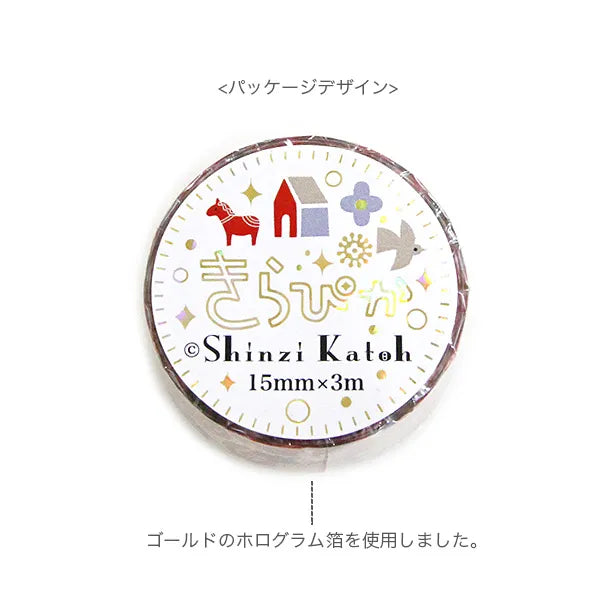 Shinzi Katoh Foil Washi Tape - Nekoniwa