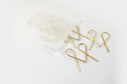 TOOLS to LIVEBY Brass Paper Clips - Box of 10