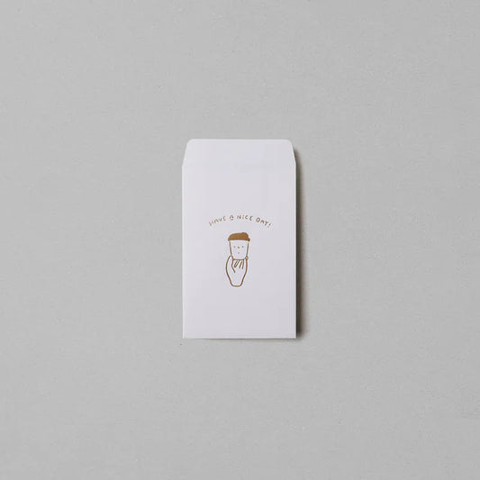 WHOSMiNG x Tegamisha Gold Stamped Japanese Envelope - Have A Nice Day