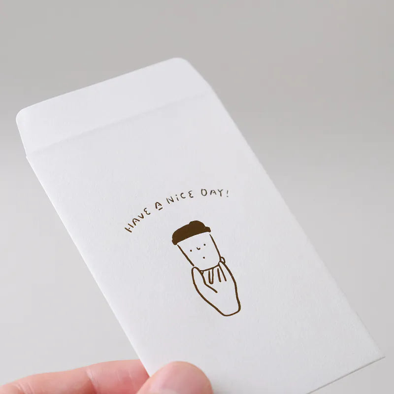 WHOSMiNG x Tegamisha Gold Stamped Japanese Envelope - Have A Nice Day