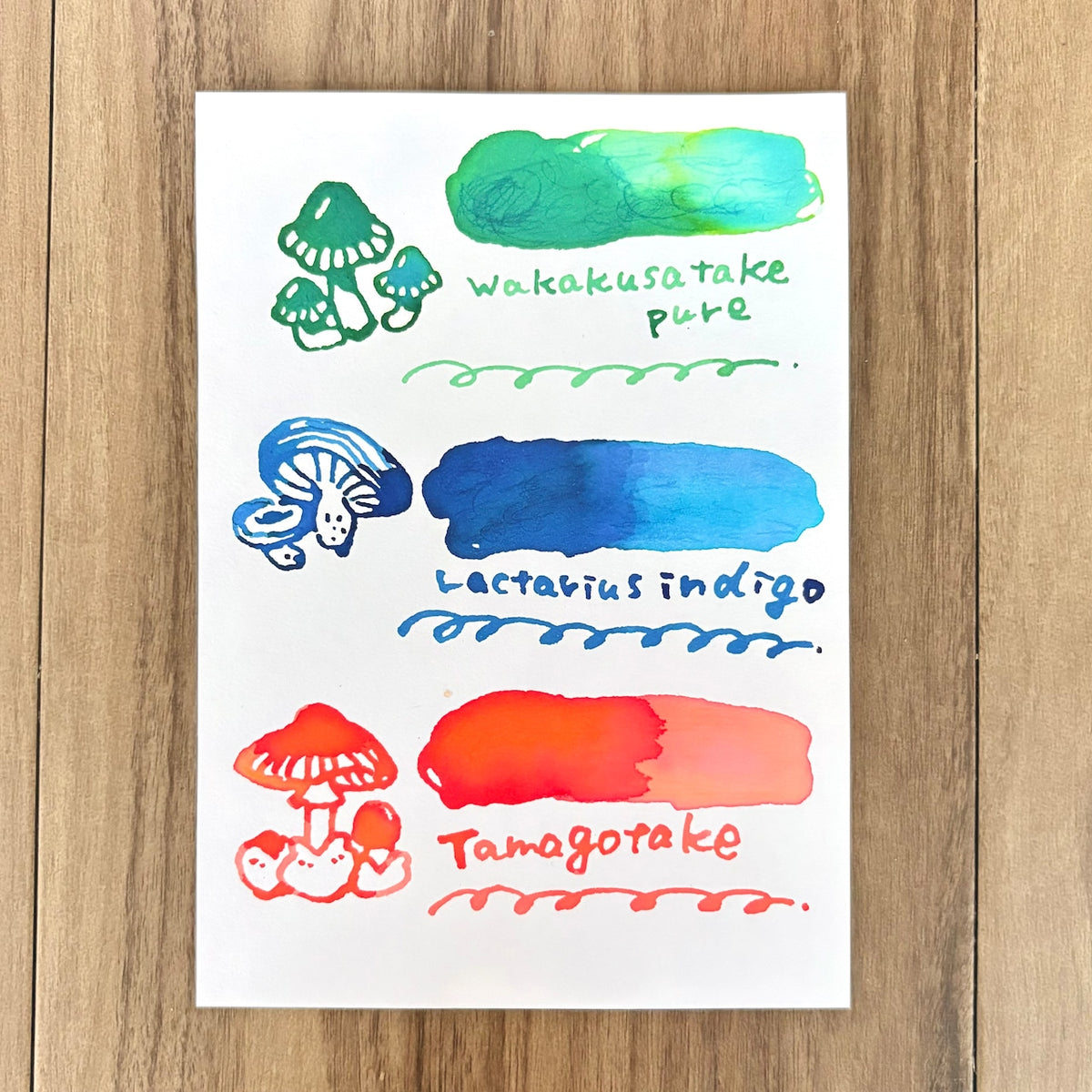 nocco. x Tono & Lims - Mushroom Image Ink - Indigo Milk Cap