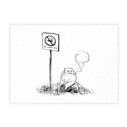 Dawning Crow - Postcard - No Smoking Area
