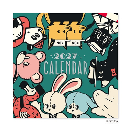 Shinnippon x ob1toy - 2027 Mini Wall Hanging Calendar