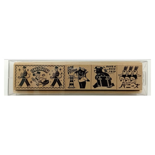 ob1toy x Sanby Rubber Stamp Set With Tray - Volume 1