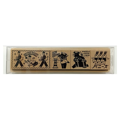 ob1toy x Sanby Rubber Stamp Set With Tray - Volume 1