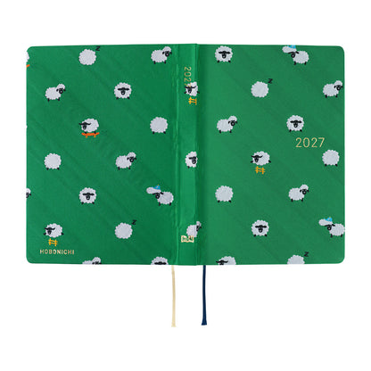 Hobonichi Techo 2027 HON - JPN Edition - A6 - Bow & Tie: Sheep Sheep Sheep
