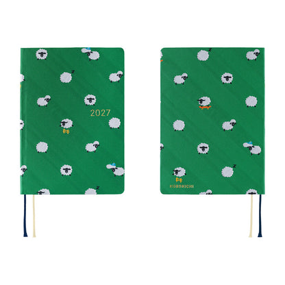 Hobonichi Techo 2027 HON - JPN Edition - A6 - Bow & Tie: Sheep Sheep Sheep