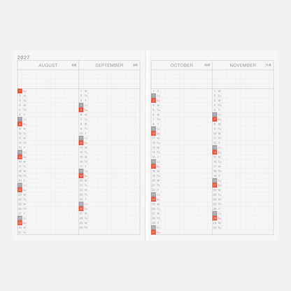 Hobonichi Techo 2027 English Original Book - A6