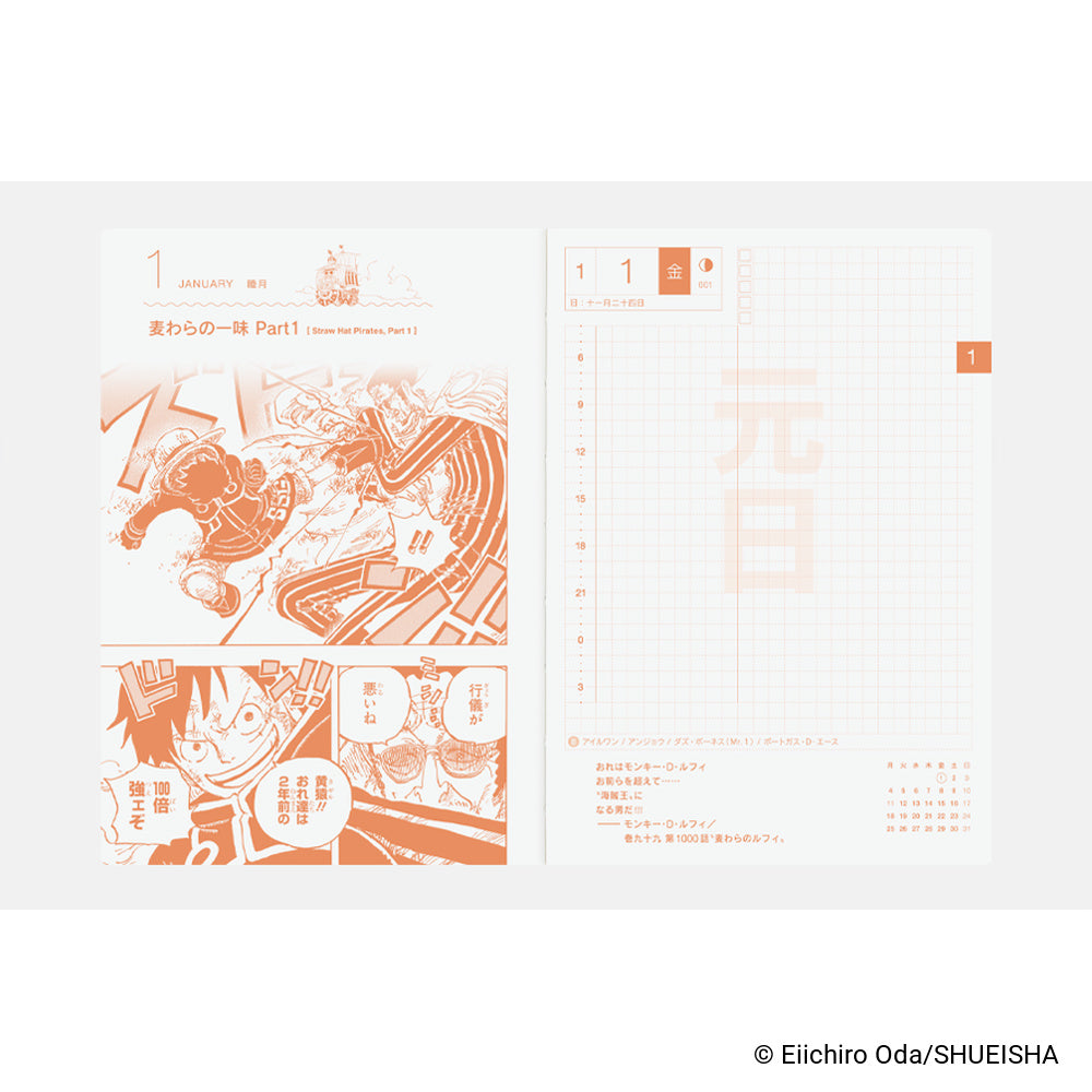 Hobonichi Techo 2027 Japanese Original Book - One Piece Edition - A6
