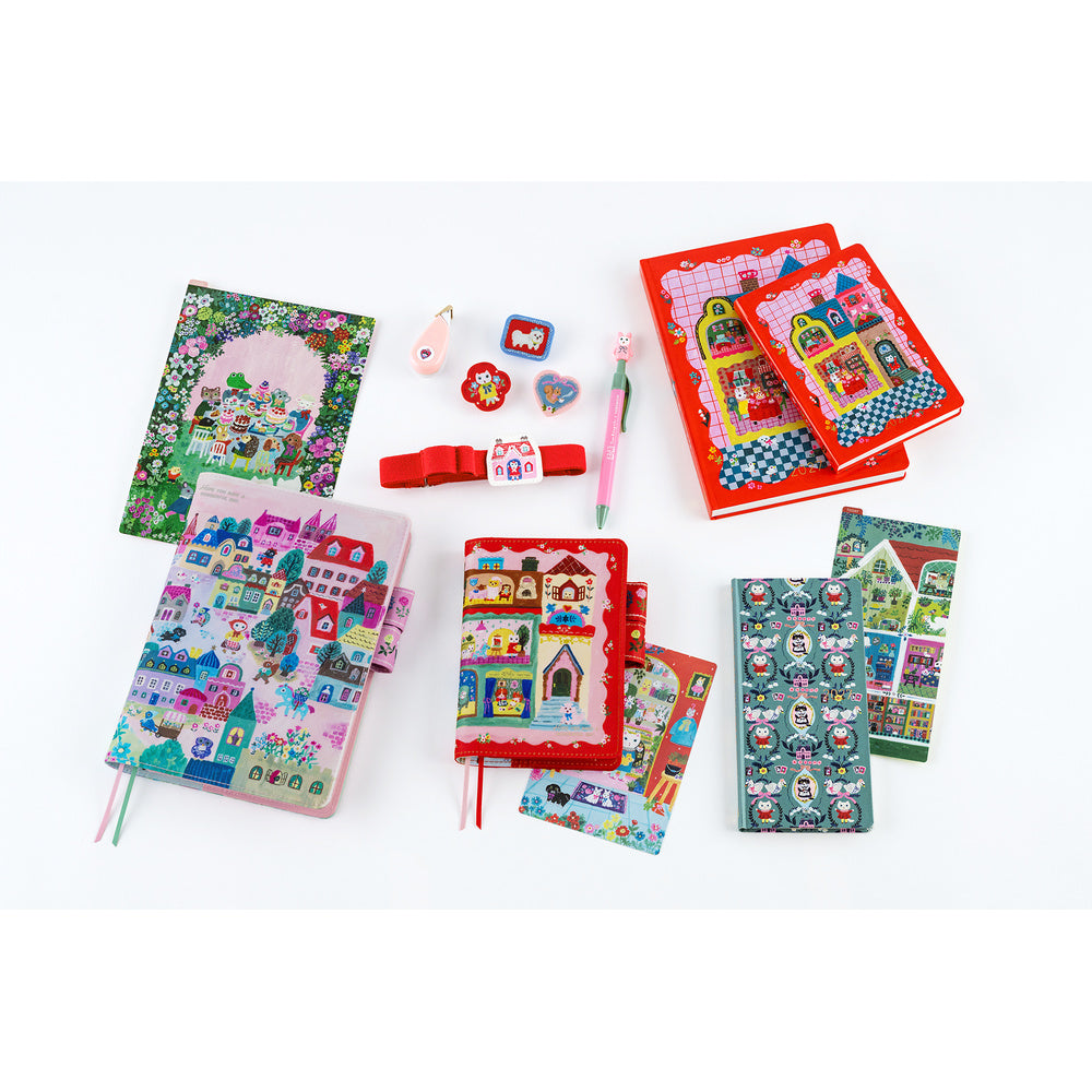 Hobonichi Original A6 Cover - Yumi Kitagishi: White Cat House