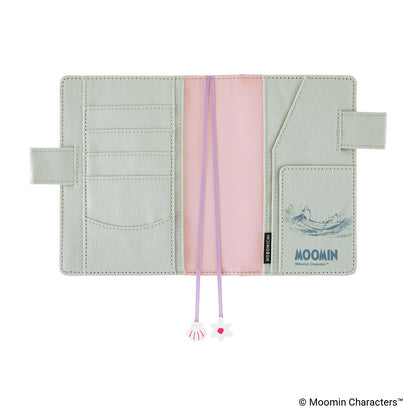 Hobonichi Original A6 Cover - Moomin: My Yard - Pale Mint