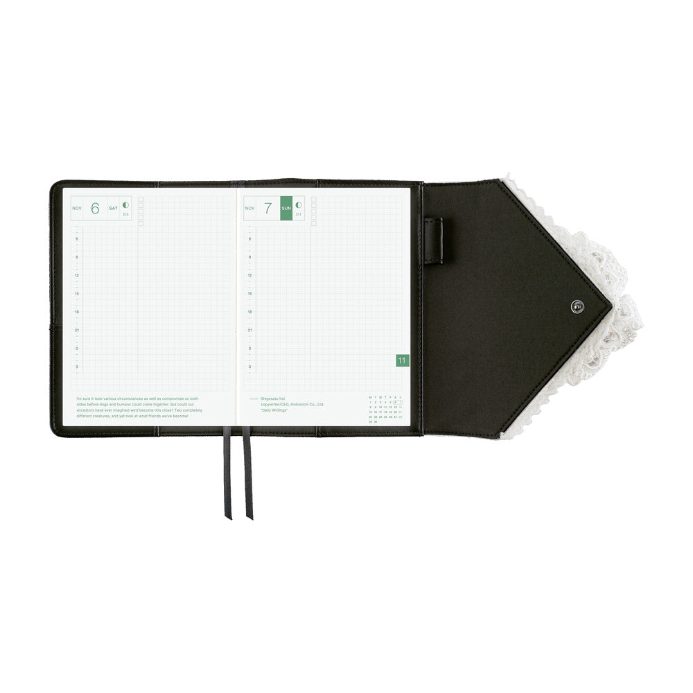 Hobonichi Original A6 Cover - tanakadaisuke: White Handkerchief Diary