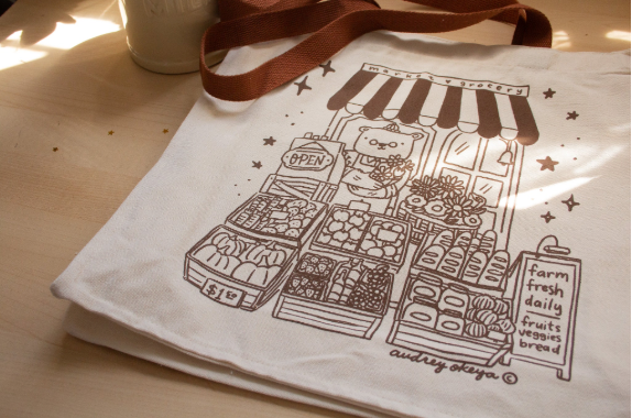 Okeya Stationery Co. - Bear Tote Bag