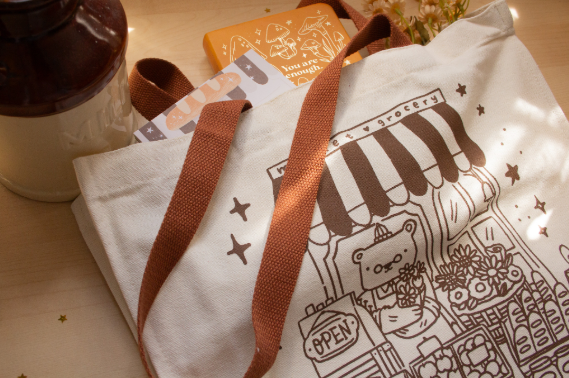 Okeya Stationery Co. - Bear Tote Bag