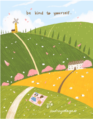 Okeya Stationery Co. - 4x6 Print - Be Kind