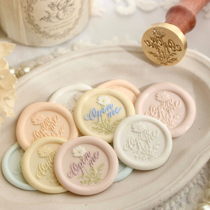 Myrtilles Atelier x Madobe no Meissel - Wax Seal Stamp - Open Me (Chamomile)