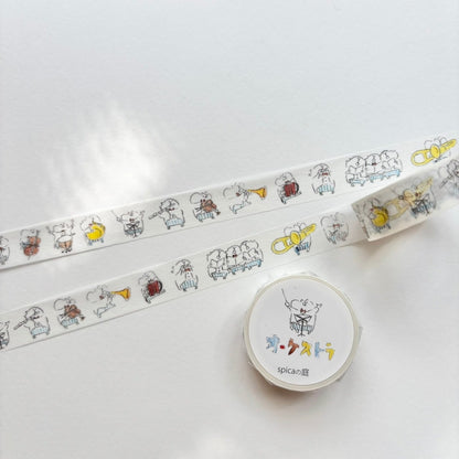 Spica Garden Washi Tape - muu-chan Series - Orchestra