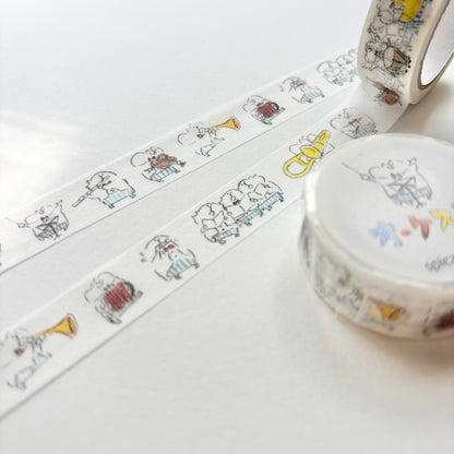 Spica Garden Washi Tape - muu-chan Series - Orchestra
